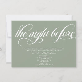 Elegantes Probe Dinner Einladung