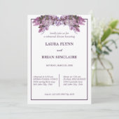 Elegantes Probe-Dinner Einladung (Stehend Vorderseite)