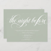 Elegantes Probe Dinner Einladung (Vorne/Hinten)