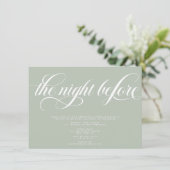 Elegantes Probe Dinner Einladung (Stehend Vorderseite)