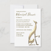 Elegantes Probe Dinner Einladung (Vorderseite)