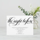 Elegantes Probe Dinner Einladung (Stehend Vorderseite)