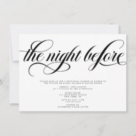 Elegantes Probe Dinner Einladung