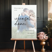 Elegantes Probe Dinner Foto Empfang Poster