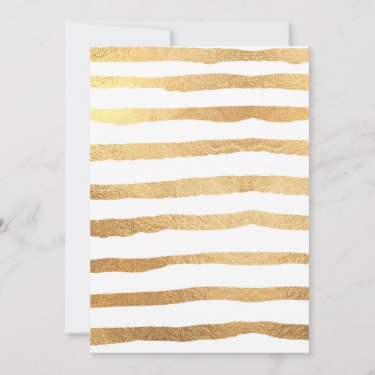 Elegantes Probe Dinner, Gold Moderne Schrift Ankündigung (Rückseite)