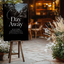 Elegantes Probe Dinner Schwarz Willkommen Acrylschild