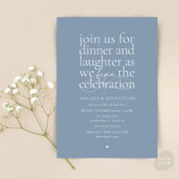 Elegantes Probedinner Liebe & Lachen Minimal