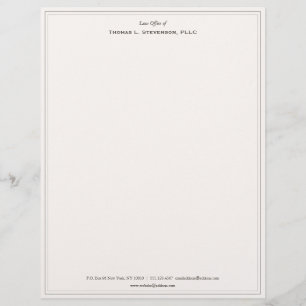 Elegantes professionelles beiges Briefpapier