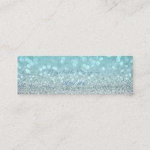 Elegantes professionelles Chic Moderner Glitter B Mini Visitenkarte