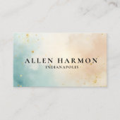 Elegantes Professionelles Einfaches Monogramm Mini Visitenkarte (Vorderseite)