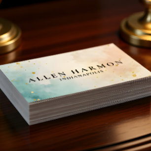 Elegantes Professionelles Einfaches Monogramm Mini Visitenkarte