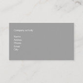 ELEGANTES PROFESSIONELLES METALL TUCH METALL GLANZ VISITENKARTE (Rückseite)