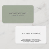 Elegantes professionelles Metall Visitenkarte (Vorne/Hinten)