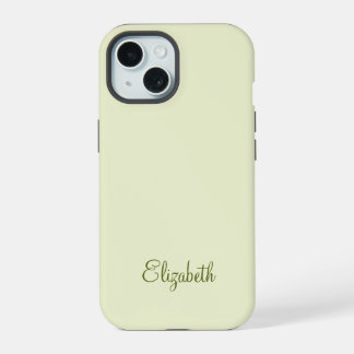 Elegantes professionelles Monogramm iPhone 15 Hülle