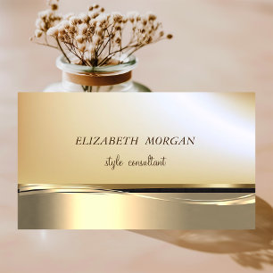 Elegantes Professionelles Stilvolles Faux-Gold Visitenkarte