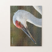 Elegantes Profil eines großen Sandhügelkrans Puzzle (Vertikal)