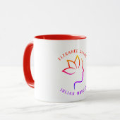 Elegantes Profil Personalisiert Salon Tasse (Vorderseite Links)