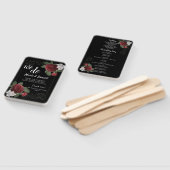 Elegantes Programm für Burgund und Rosa Blume Fächer (Non-assembled)