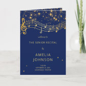 Elegantes Programm für das Senioren-Recital Blue G (Vorderseite)