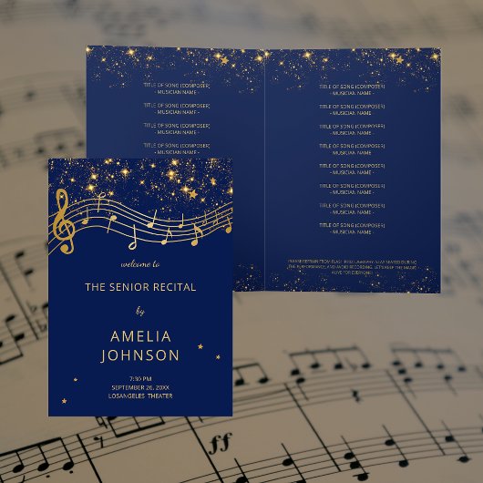 Elegantes Programm für das Senioren-Recital Blue G