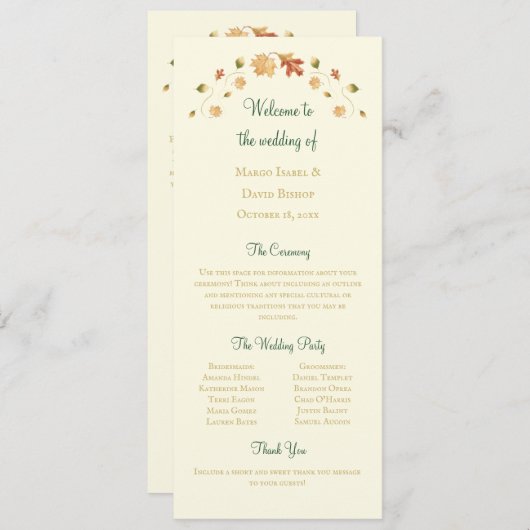 Elegantes Programm für den Herbstausstieg (Vorne/Hinten)