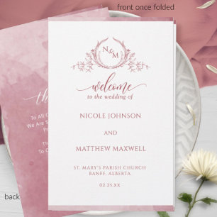 Elegantes Programm für geflochtene Hochzeiten in B