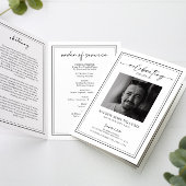 Elegantes Programm zur Beerdigung