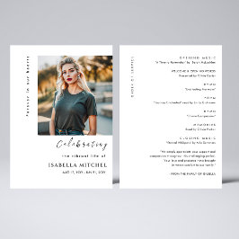 Elegantes Programm zur Beerdigung des Dienstes