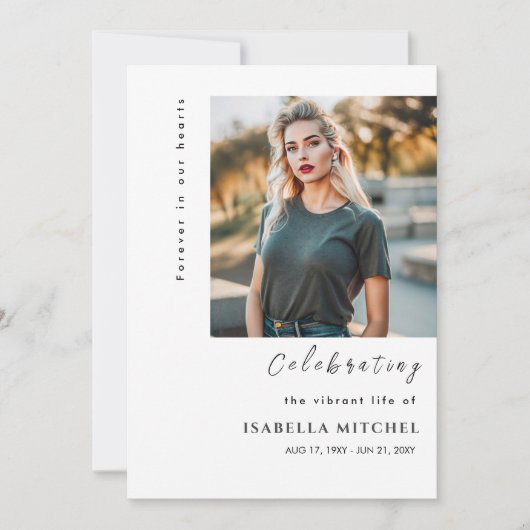 Elegantes Programm zur Beerdigung des Dienstes (Vorderseite)