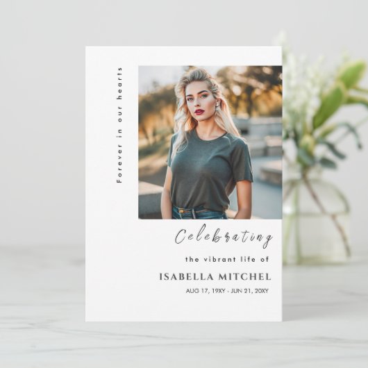 Elegantes Programm zur Beerdigung des Dienstes (Stehend Vorderseite)