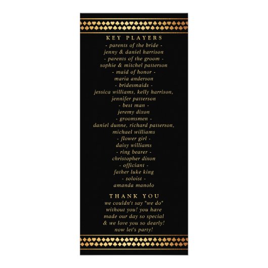 Elegantes Programm zur Hochzeit in Urlaubsort von (Hinten)