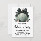 Elegantes Pumpkin Halloween-Party Design Einladung (Vorderseite)
