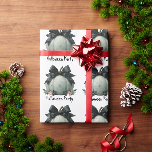 Elegantes Pumpkin Halloween-Party Design Geschenkpapier (Feiertagsgeschenk)