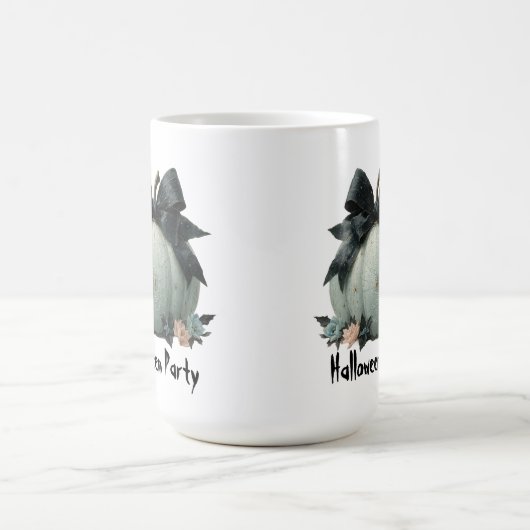 Elegantes Pumpkin Halloween-Party Design Kaffeetasse (Mittel)