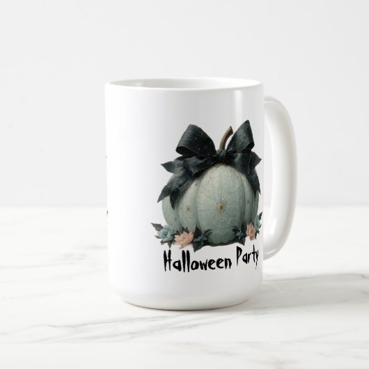 Elegantes Pumpkin Halloween-Party Design Kaffeetasse (VorderseiteRechts)