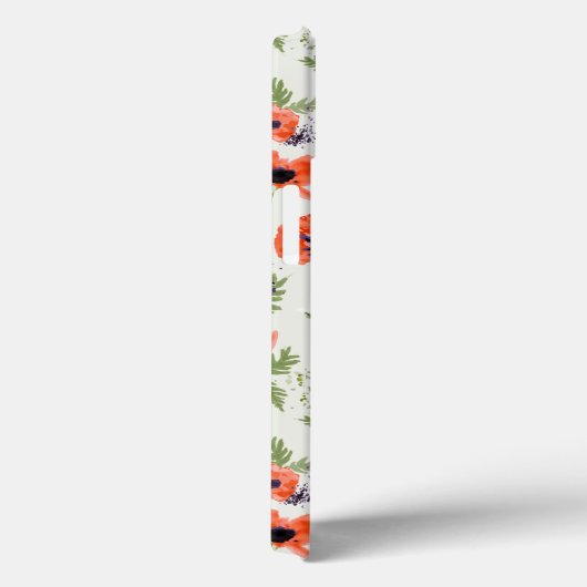 Elegantes Pupies Blumenmuster Case-Mate iPhone Hülle (Rückseite / Rechts)