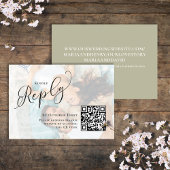 Elegantes QR Code Calligraphy UAWG Foto Begleitkarte