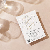 Elegantes QR-Code-Skript glücklich immer nach dem Einladung