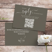 Elegantes QR Code UAWG Online-Kalligrafieschrift Begleitkarte
