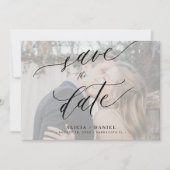Elegantes QR-Foto Save The Date (Vorderseite)