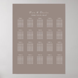 Elegantes Qr-Sitzdiagramm für das Foto Poster