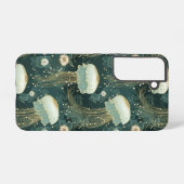 Elegantes Quallyfish Muster - Individuelle Name Samsung Galaxy Hülle (Rückseite (Horizontal))