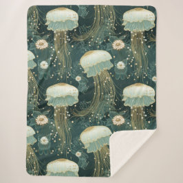 Elegantes Quallyfish Muster - Individuelle Name Sherpadecke