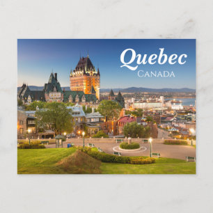 Elegantes Quebec Kanada Postkarte
