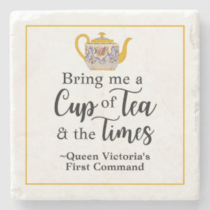 Elegantes Queen Victoria Tee Zitat Niedlich Viktor Steinuntersetzer