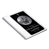 elegantes QuerBeerdingungsfeiergastbuch Notizblock (Rechte Seite)