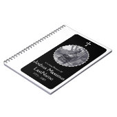 elegantes QuerBeerdingungsfeiergastbuch Notizblock (Linke Seite)