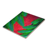 Elegantes Quetzal-Federdesign Fliese (Seite)