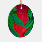 Elegantes Quetzal-Federdesign Keramik Ornament (Rechts)
