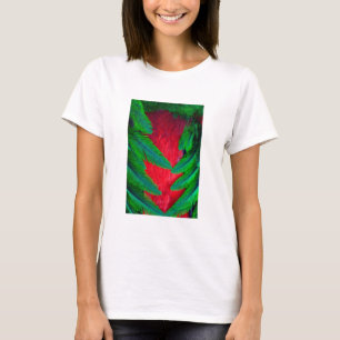 Elegantes Quetzal-Federdesign T-Shirt
